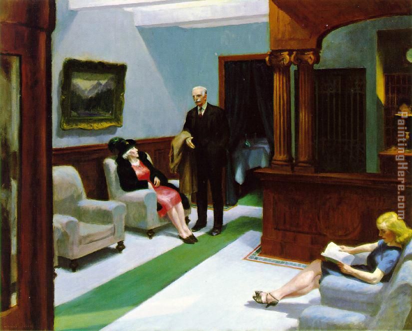 Edward Hopper Hotel Lobby